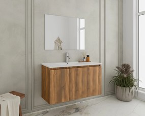 Комплект за баня Drop Verona 100 slim-Кафяв