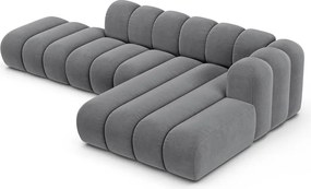 Светлосив ъглов диван (десен ъгъл) Lupine – Micadoni Home