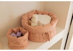 Светлорозови текстилни детски кутии за съхранение в комплект от 2 бр. ø 30x20 cm Bambie Vintage Nude – Lorena Canals