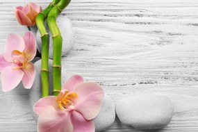Картина на платно – Нежна дзен композиция