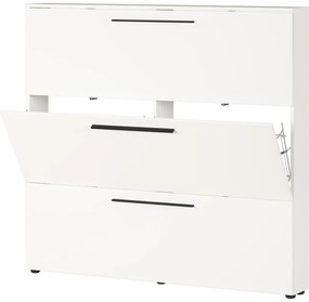 Бял шкаф за обувки с панти Utah - Germania