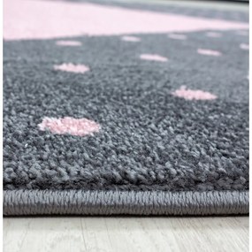 Розово-сив детски килим ø 160 cm Bambi – Ayyildiz Carpets