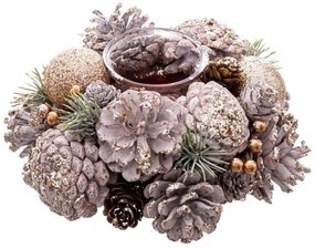 Свещник от пластмаса и стъкло - Casa Selección