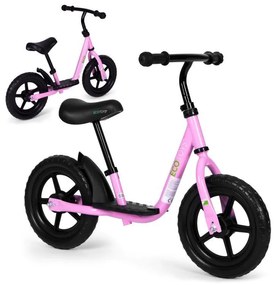 Детски велосипед за баланс с платформа - розов