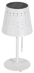 Външна настолна лампа бяла с LED 3-степенна димируема акумулаторна и слънчева - Ferre