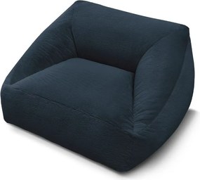 Тъмносин пуф от изкуствен косъм Lilibet – Bobochic Paris