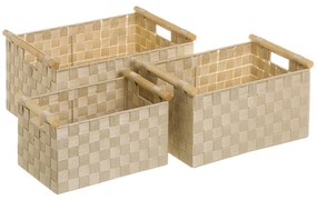 Кошници от плат в комплект от 3 - Casa Selección