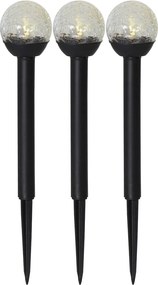 Комплект от 3 външни слънчеви LED светлини, височина 23 см Roma - Star Trading
