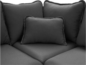 Тъмносив ъглов диван (десен ъгъл) Beata - Ropez