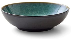 Зелена/черна глинена купичка за сервиране 1,8 l Gastro Green/Black – Bitz