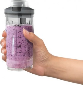 Преносим блендер Ninja Blast Max BC251EUSL, 14.4W, 11.1V, 570 мл, 19000 об/мин, Трошене на лед, До 25 цикъла, Без BPA, Сребрист