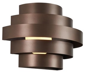 Модерна стенна лампа бронз с LED 3-степенно димиране - Lines