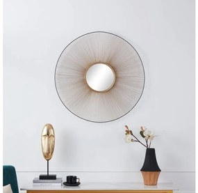 Eglo 425033 - Стенно огледало ESASHI Ø 76 см златно/черно