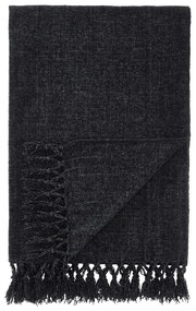 Черно одеяло от шенил 130x170 cm Wilson – Catherine Lansfield