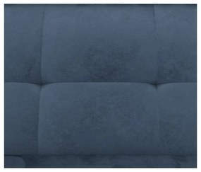 Син кадифен разтегателен ъглов диван (променлив) Lilly – Støraa