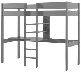 Сиво повдигнато детско легло 90x200 cm Pino - Vipack