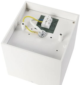 Дизайнерски повърхностно монтиран прожектор бял GU10 111mm - Box Honey