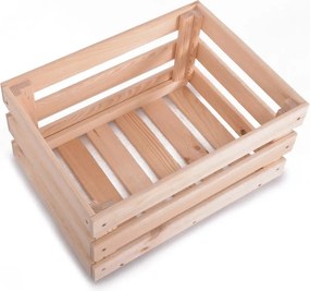 Дървена кутия за съхранение в естествен цвят 42x29x22 cm Apple Box – Rojaplast