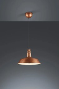 Метално висящо осветително тяло в меден цвят с метален абажур ø 36 cm Will – Reality
