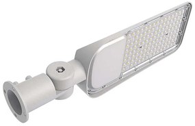 LED улична лампа с датчик за здрач 100W 230V 4000K IP65 сива