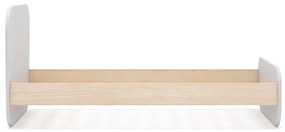 Бяло детско легло 90x190 cm от декор от бор с включена подматрачна рамка Esteban – Marckeric