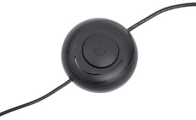 Дизайнерска подова лампа черна с включен LED димер - Rolla