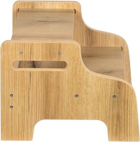 Детска степенка с 2 стъпала – 40 x 36 x 27 см Кафяво