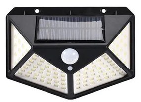 LED соларен стенен фенер с сензор LED/1W/3,7V 6500K IP44 1200 mAh