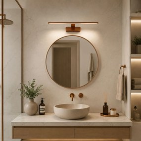 LED аплик за баня SWE013-1W 43cm BRUSH COPPER