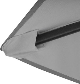 Сгъваем чадър с наклон - 210 см Сив