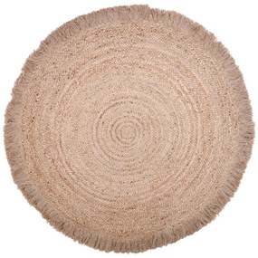 Естествен ръчно изработен килим от юта, ø 140 cm Terra - Nattiot