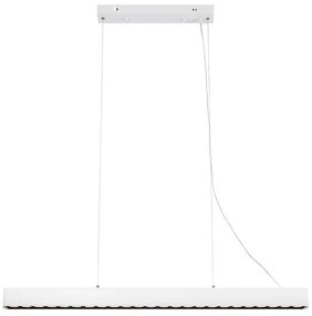 Бяло LED висящо осветително тяло с метален абажур Plano – Markslöjd