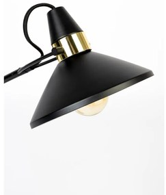 Черна настолна лампа с метален абажур (височина 70 cm) Jona – White Label