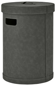 Тъмносив кош за пране от изкуствена кожа Sahla M – Blomus