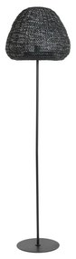 Матово черна подова лампа (височина 162 cm) Finou – Light &amp; Living