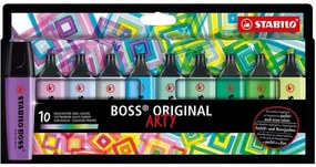 Комплект текст маркери, Stabilo, Boss Original Arty Cool Colors ST70/10-2-20, 10 цвята