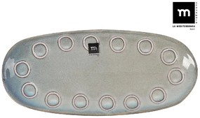 Плато овал LA MEDITERRANEA Almudena Gray, 33x15 cm, порцелан