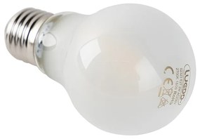 Комплект от 5 LED крушки с нажежаема жичка E27 матово стъкло A60 2W 180lm 2700K