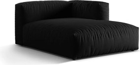 Черен модул за диван (десен ъгъл) Martina – Micadoni Home