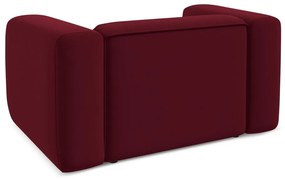 Бордо кадифено кресло Ekahi – Makamii