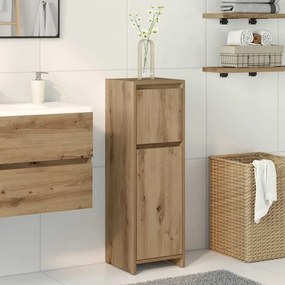 856062 vidaXL Шкаф за баня Artisan Oak 30x30x95 cm Инженерна дървесина