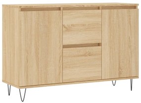 827207 vidaXL Сайдборд, дъб сонома, 101,5x35x70 см, инженерно дърво