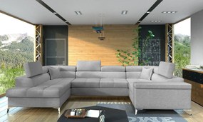 Ъглов диван Motta-Left-Gray