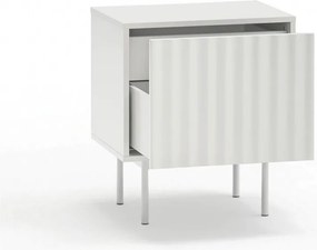 Бяло матово нощно шкафче Sierra – Teulat