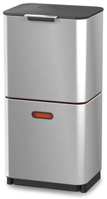 Стоманен контейнер за отпадъци в сребристо 60 л Totem Max - Joseph Joseph