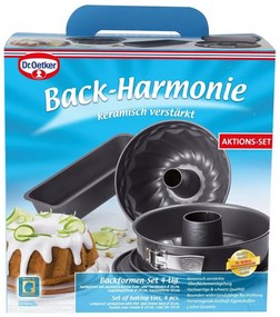 Комплект от 4 части стоманени форми за печене Четири - Dr. Oetker