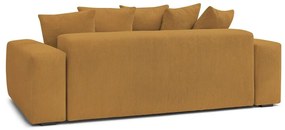 Диван от рипсено кадифе в цвят горчица 280 cm Voltaire – Bobochic Paris