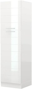 Висок подов шкаф Hudson K21-60-2KF-Fusiko dark - White