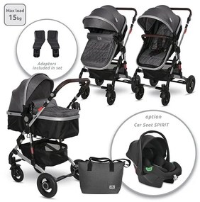 Детска количка ALBA PREMIUM LORELLI - STEEL Grey