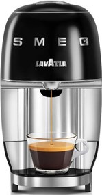 Еспресо машина за капсули SMEG Lavazza A Modo Mio LM200, 1250 W, 10 bar, 0.9 л, Бързо загряване, Черен